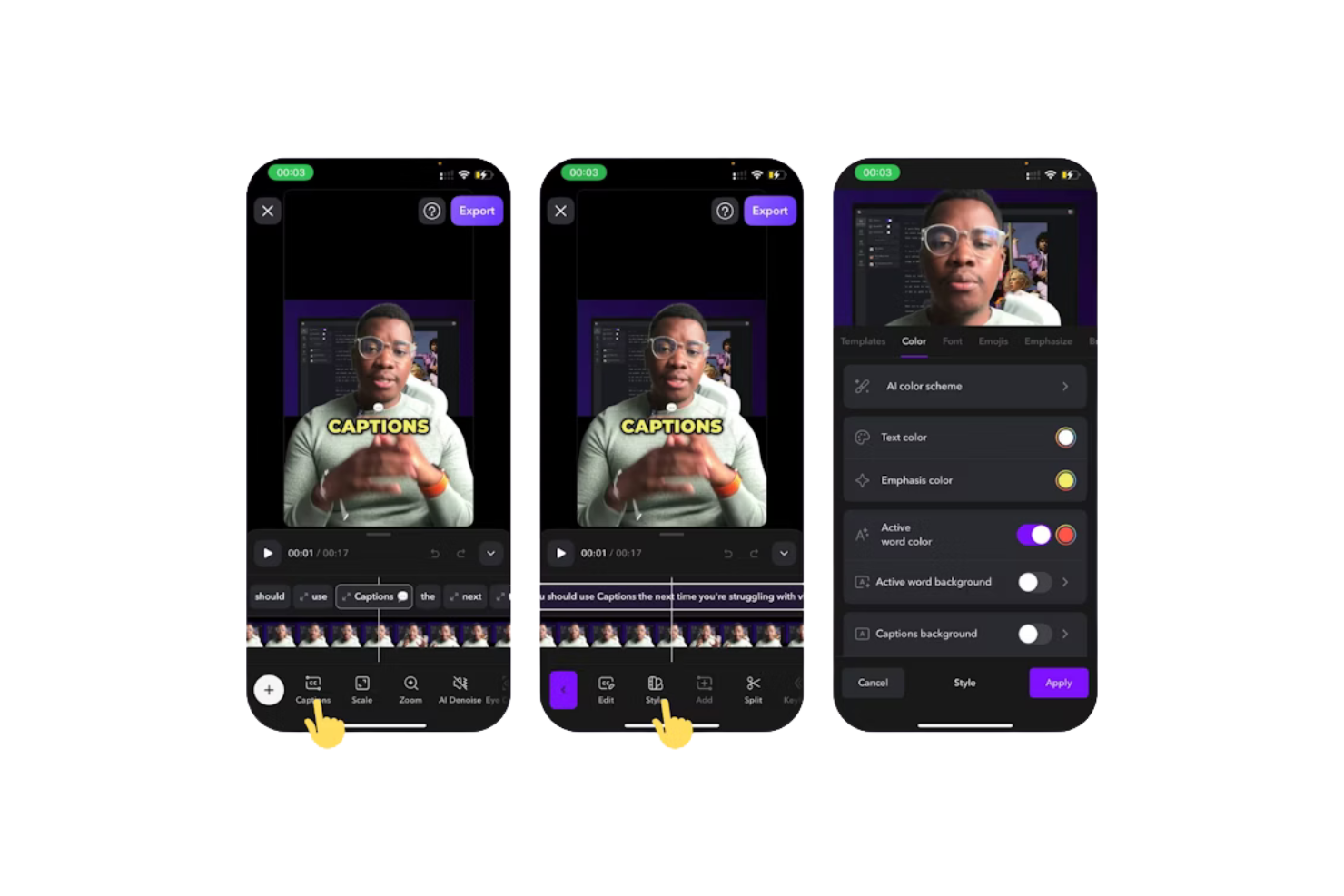 Captions by Mirage screenshot - 19 Best AI Video Editors Reviewed in 2026