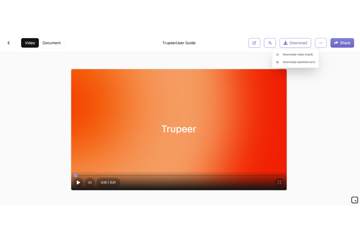 Trupeer screenshot - 10 Best Free Video Editing Software Reviewed in 2026