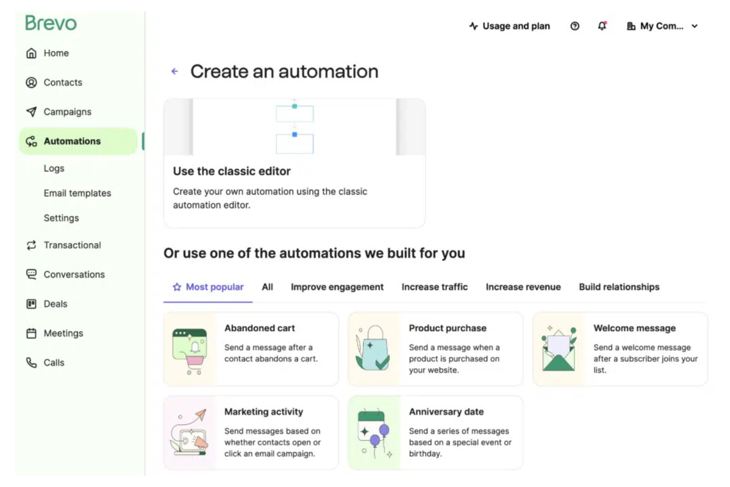 Brevo screenshot - 17 Best Constant Contact Alternatives Reviewed in 2026