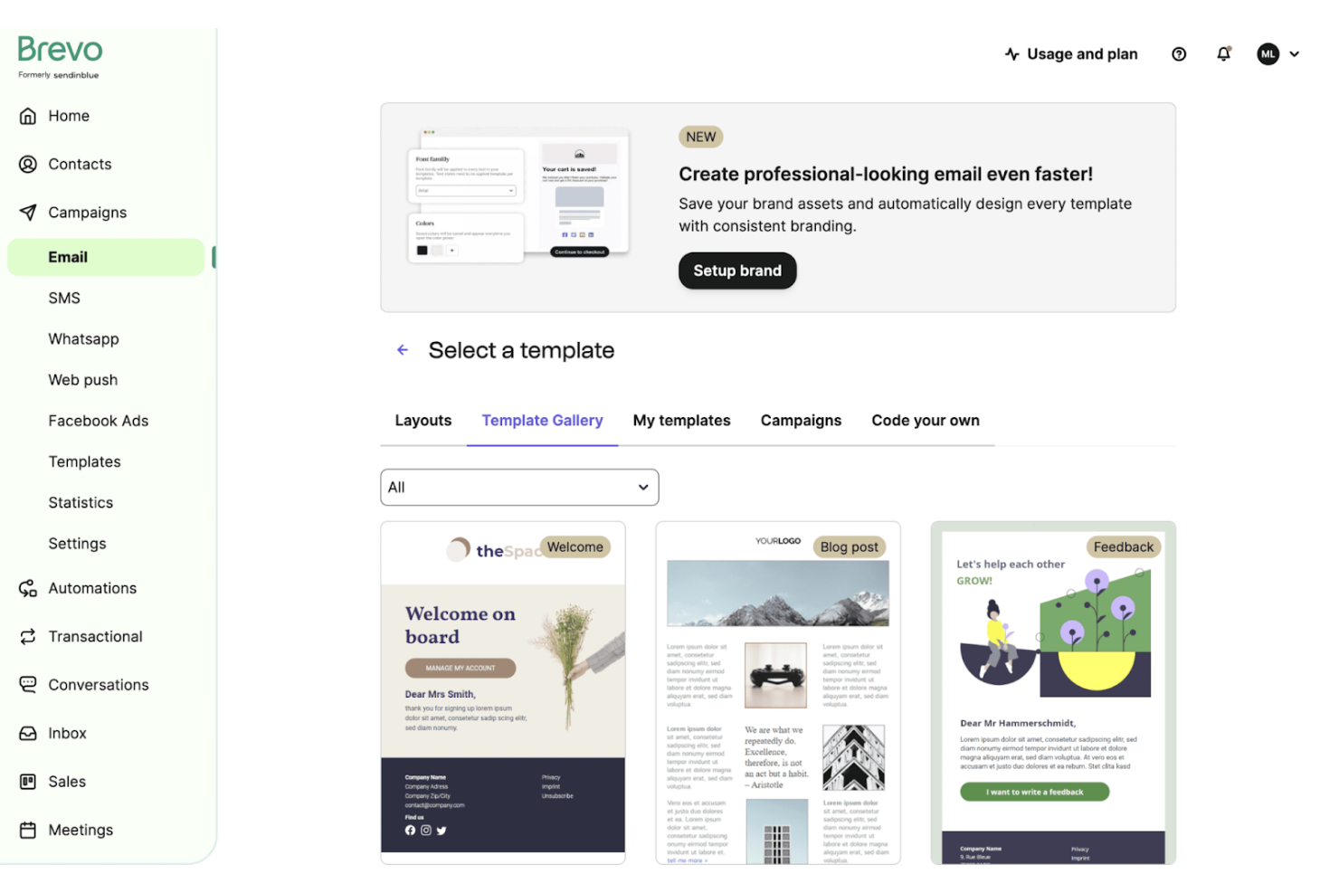 Brevo screenshot - 25 Best AWeber Alternatives Reviewed in 2026