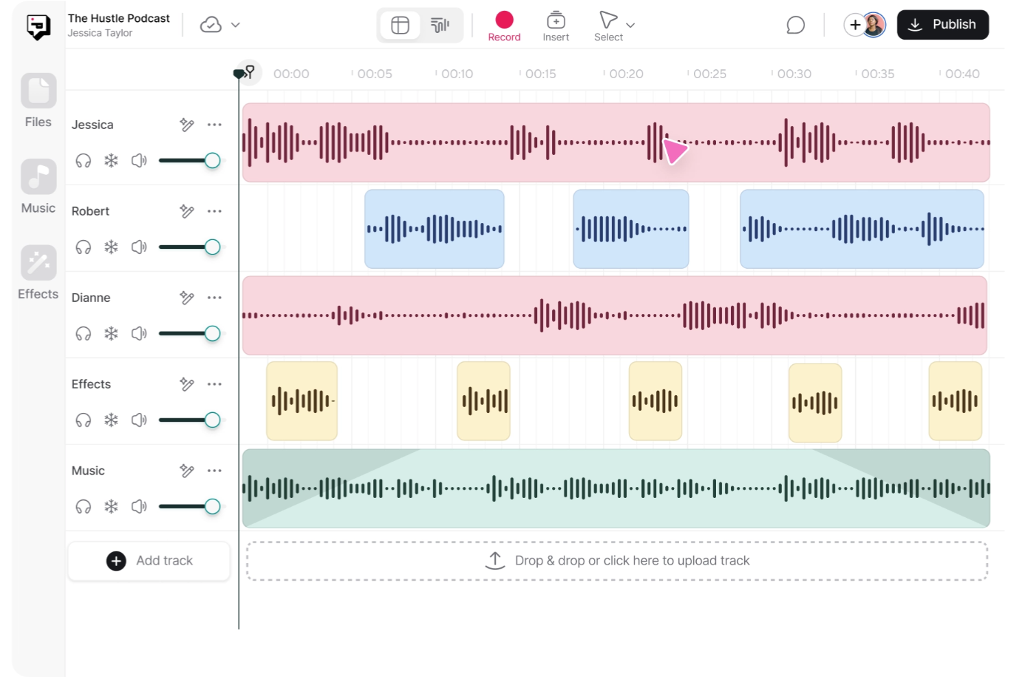 Async screenshot - 15 Best Podcast Editing Software Reviewed in 2026