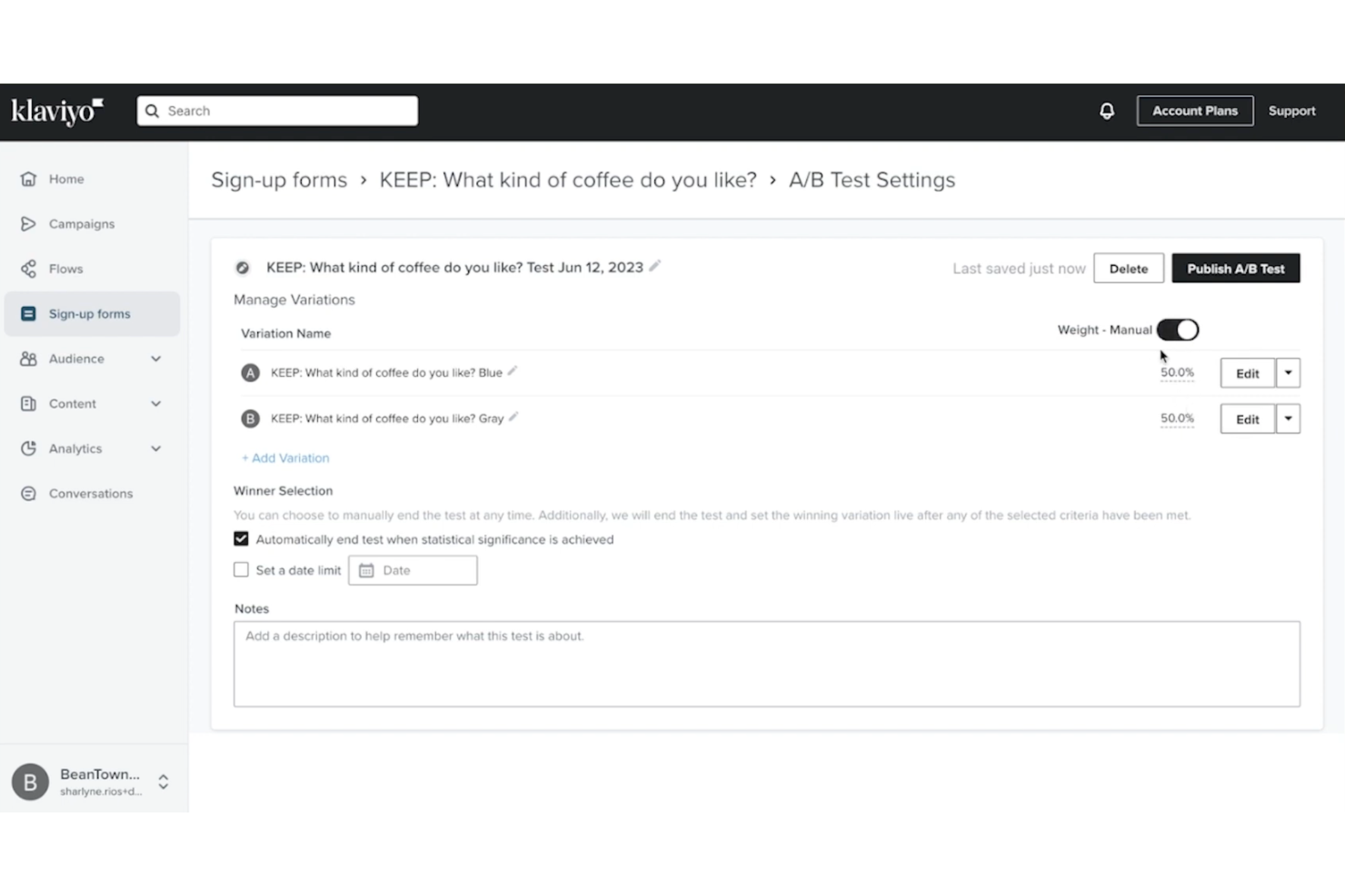 Klaviyo screenshot - 16 Best Email Testing Software Reviewed in 2026