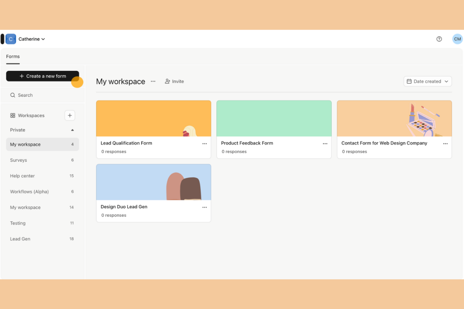 Typeform screenshot - 14 SurveyMonkey Alternatives for 2026