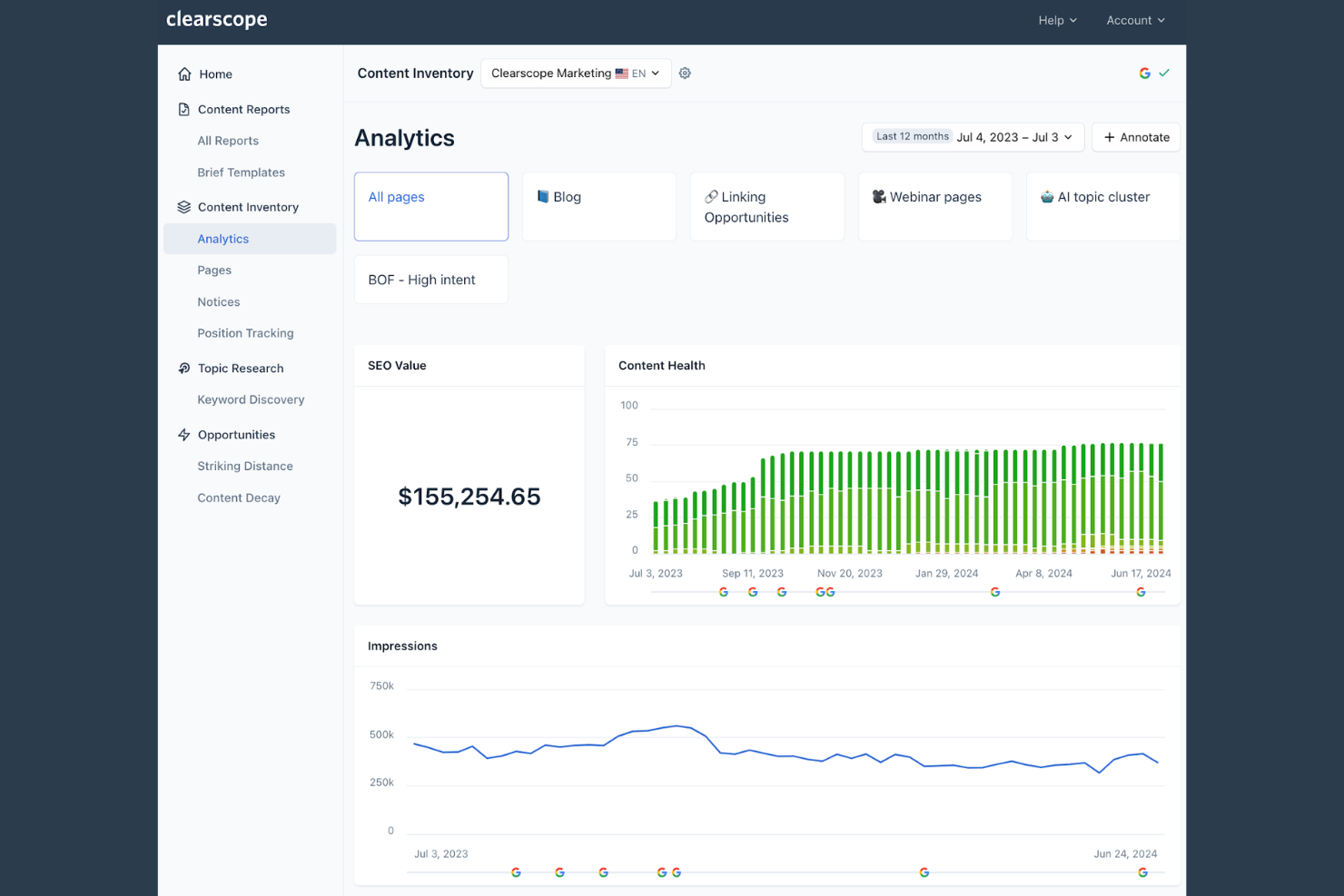 Clearscope screenshot - 14 Best Enterprise SEO Tools Picked for 2026 With Top Features and Benefits