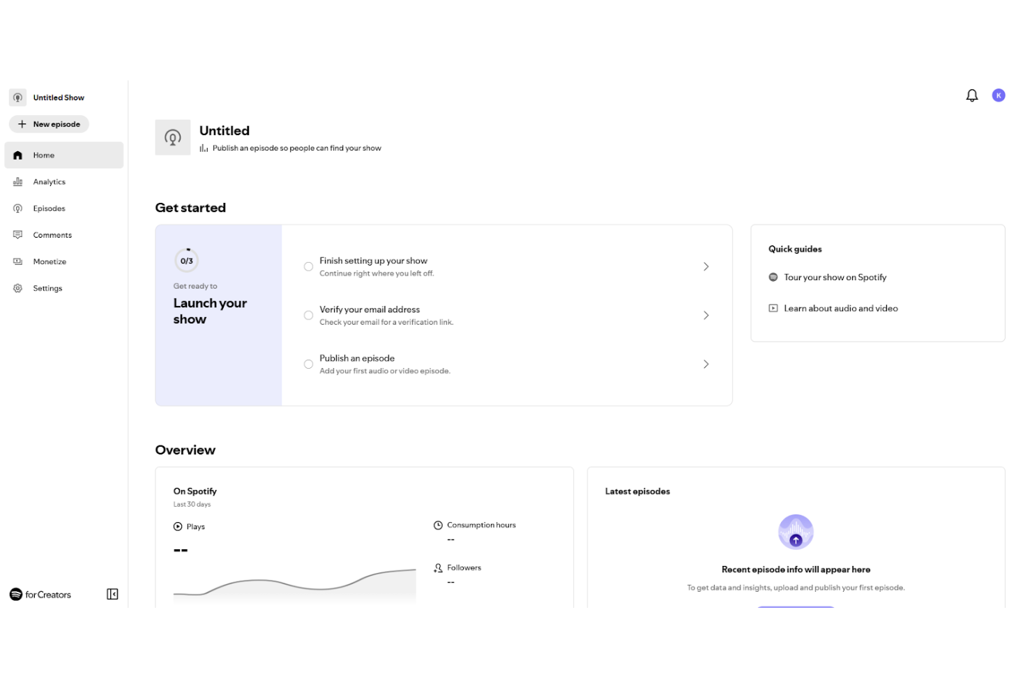 Spotify for Creators screenshot - 14 Best Podcast Hosting Platforms for 2026