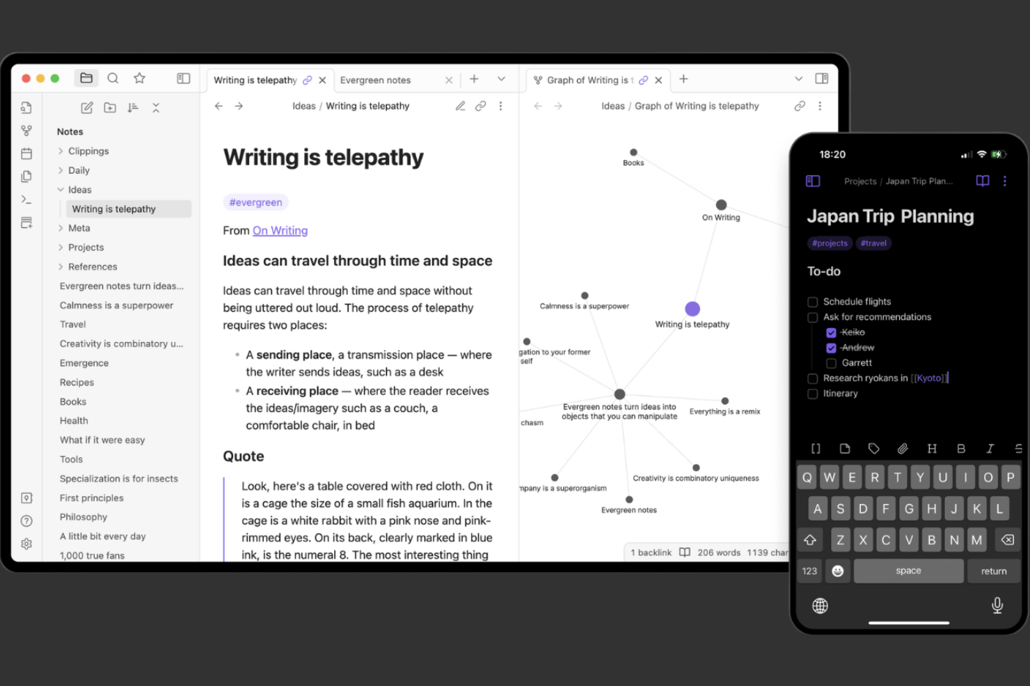 Obsidian screenshot - 16 Notion Alternatives for 2026