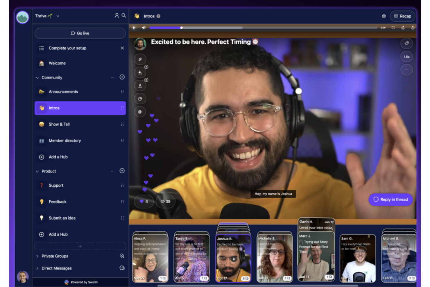 Swarm screenshot - 17 Best AI Community Management Software in 2026