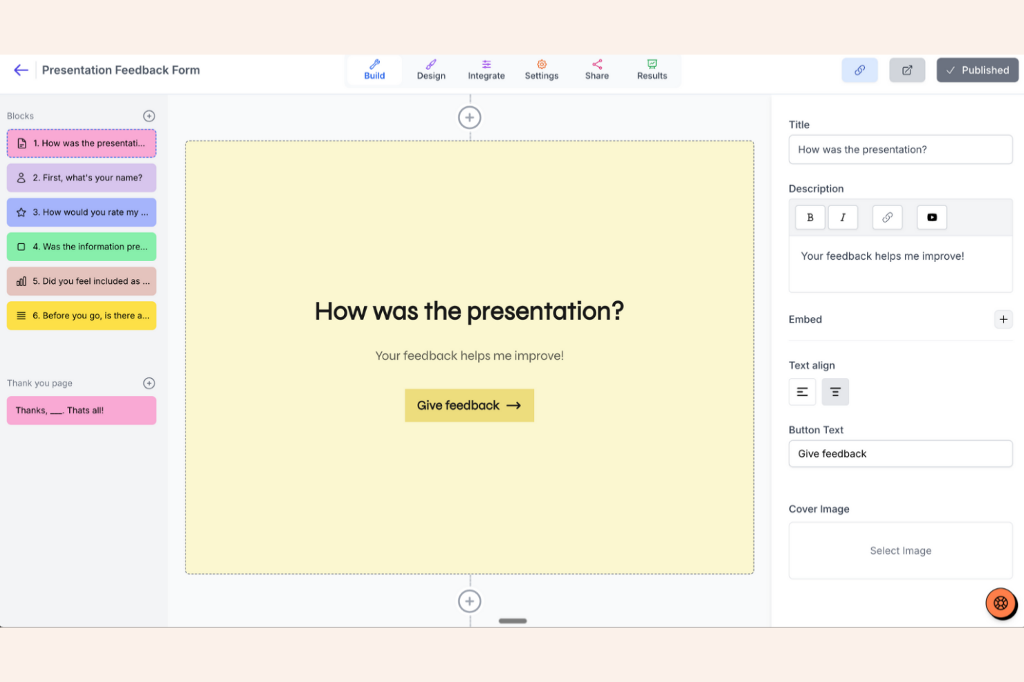 Youform screenshot - 17 Best Typeform Alternatives in 2026