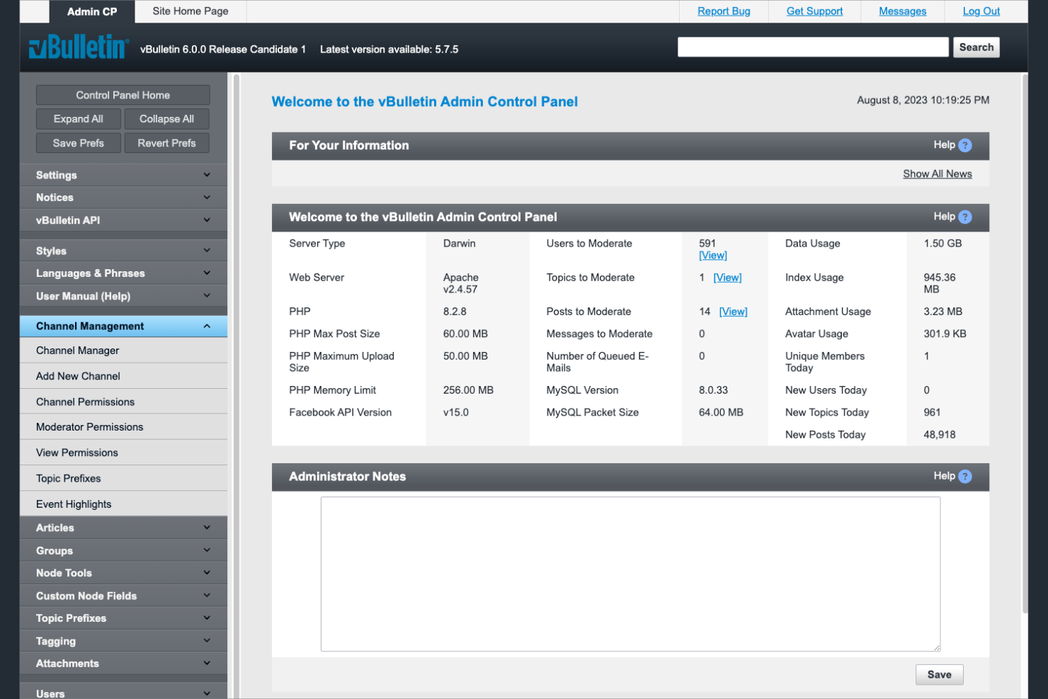 vBulletin screenshot - 17 Best Forum Software Picked for 2026