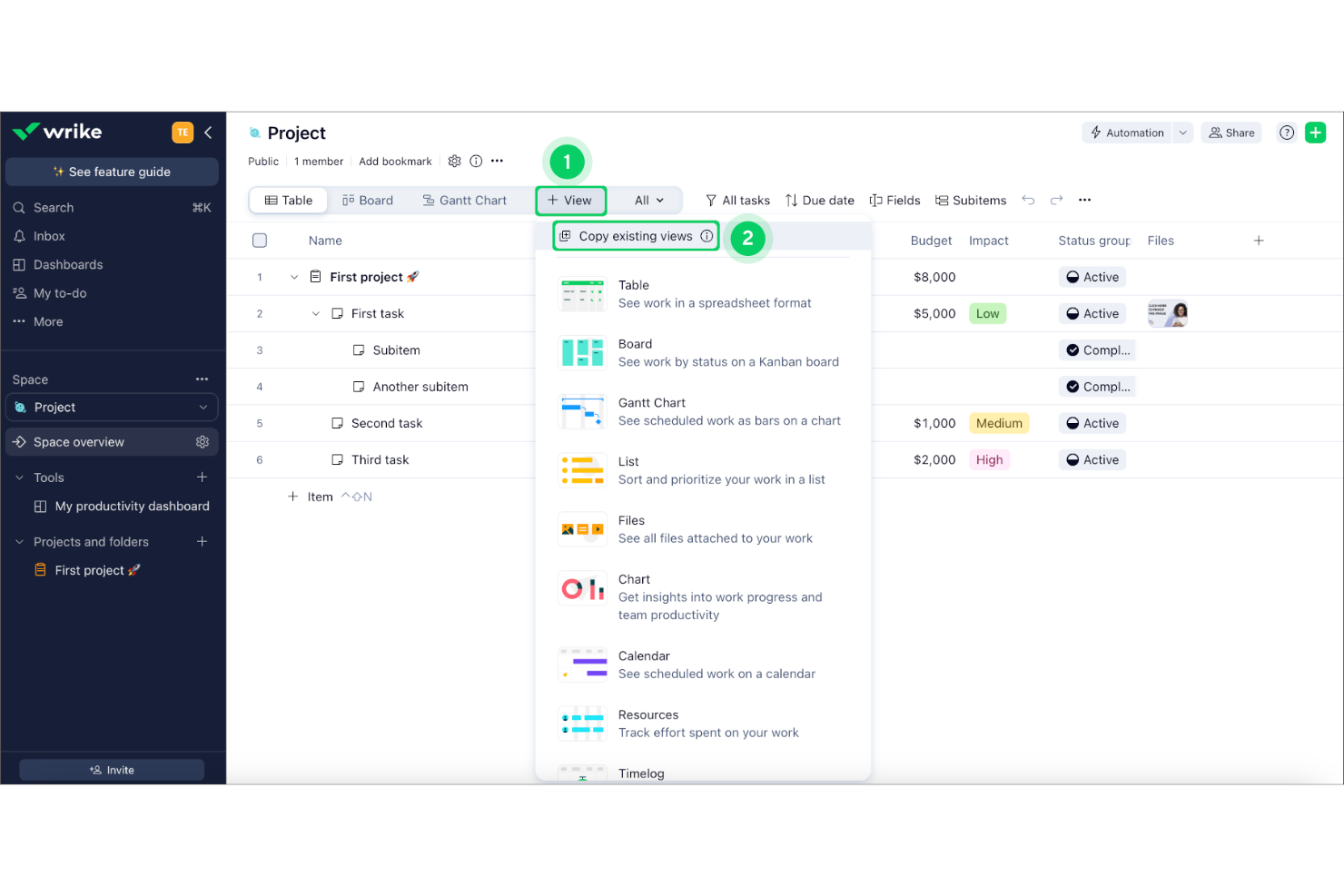 Wrike screenshot - 20 Best Smartsheet Alternatives in 2026