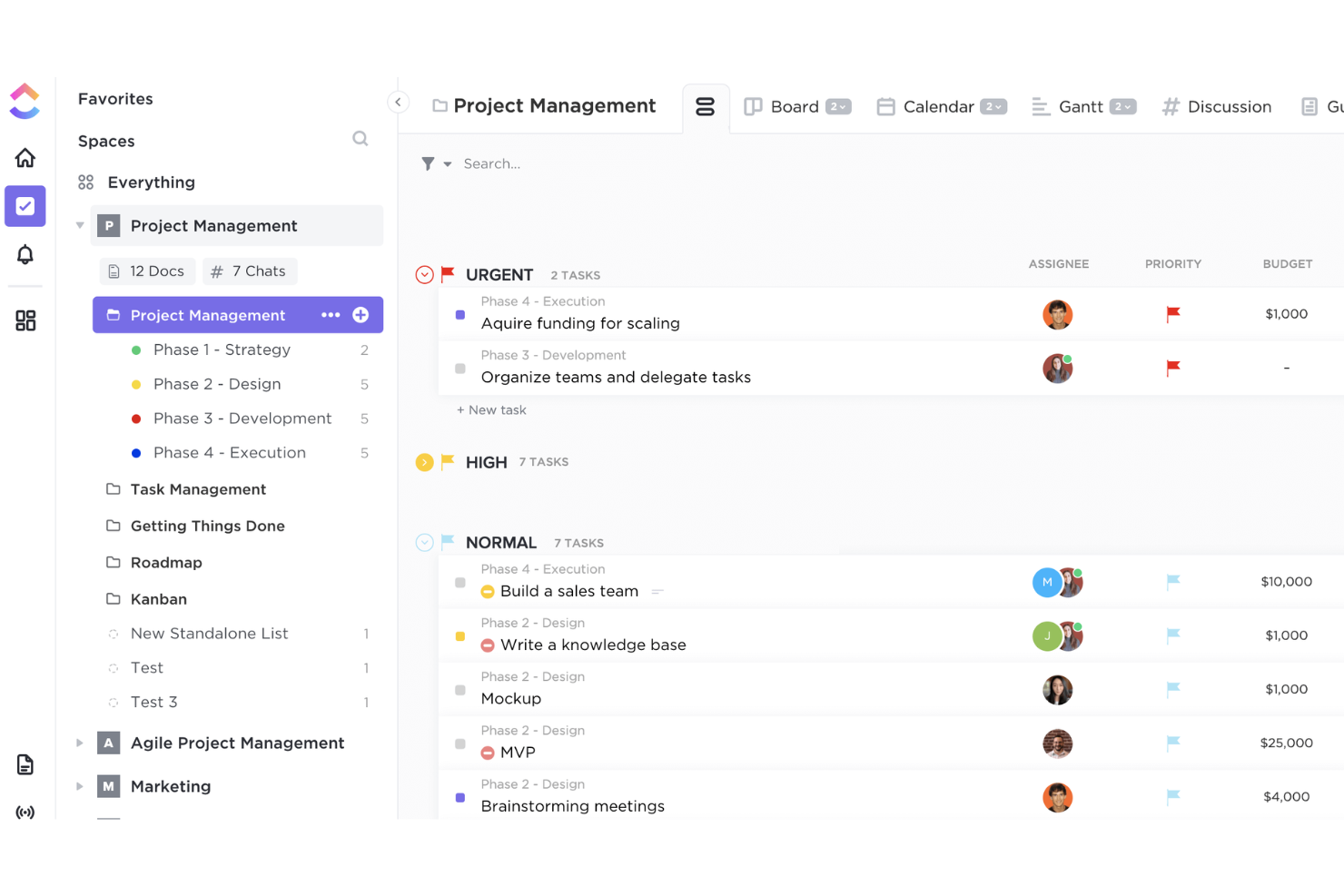 ClickUp screenshot - 20 Best Smartsheet Alternatives in 2026