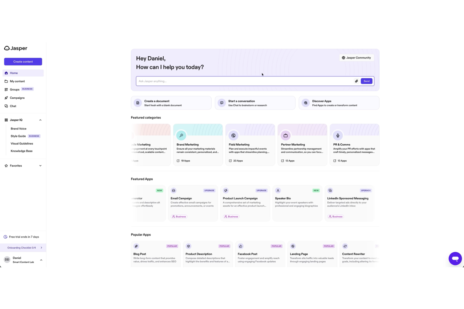 Jasper screenshot - 17 Best AI Marketing Automation Tools in 2026