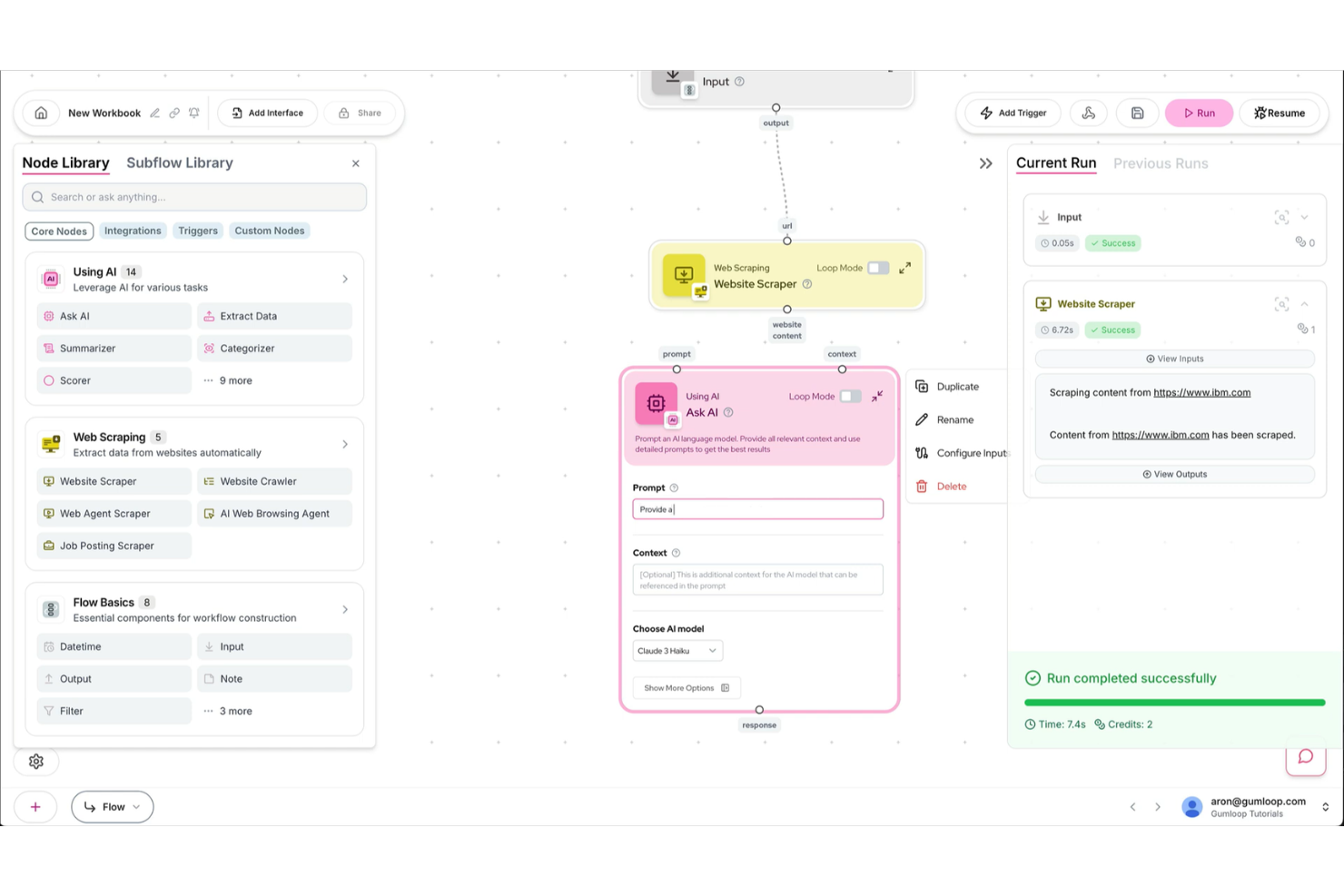 Gumloop screenshot - 17 Best AI Marketing Automation Tools in 2026