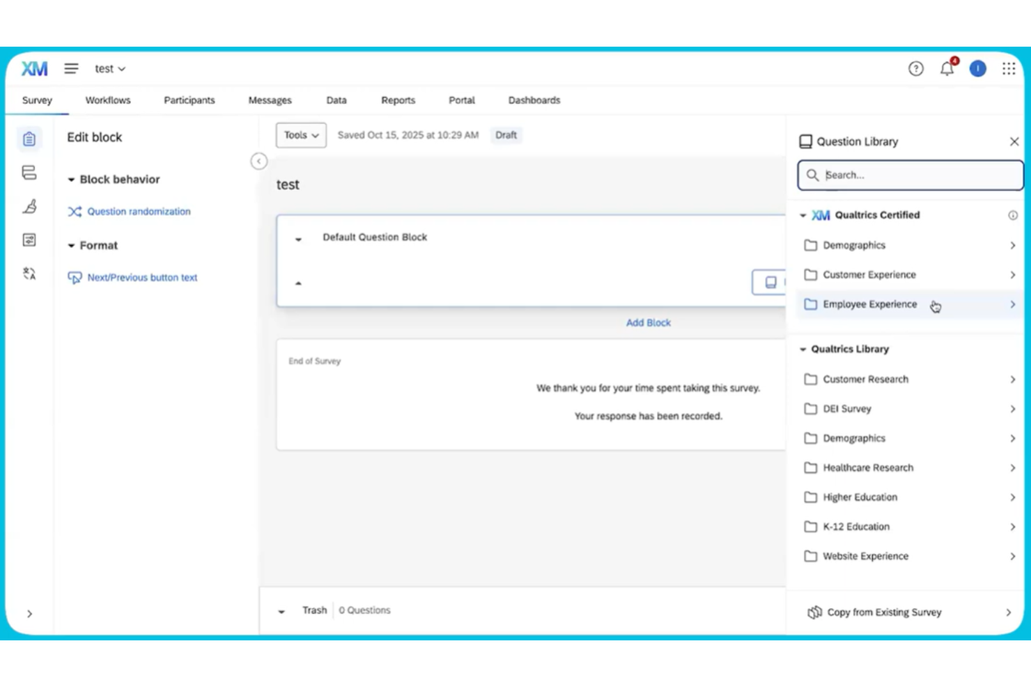 Qualtrics screenshot - 10 Best AI Market Research Tools Reviewed in 2026