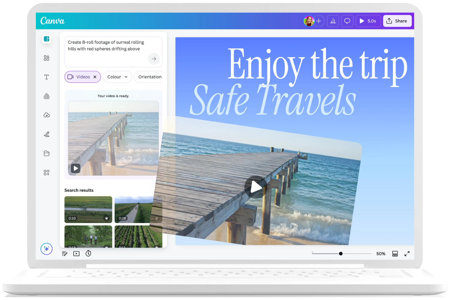 Canva screenshot - 10 Best AI Video Creation Software in 2026