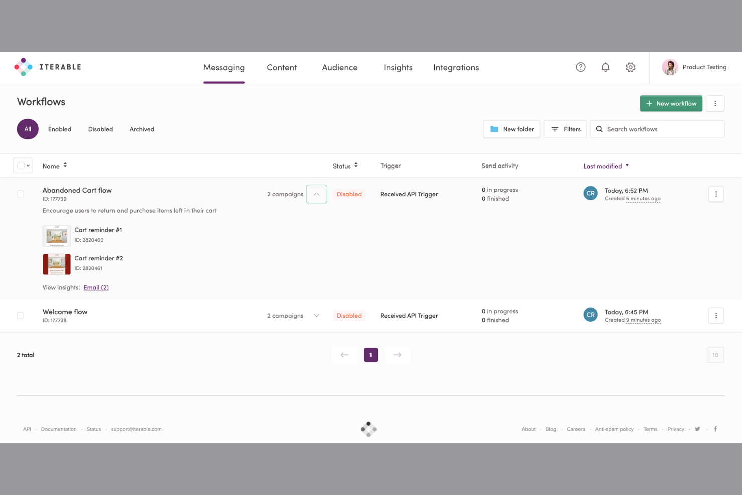 Iterable screenshot - 18 Best Email Personalization Software in 2026