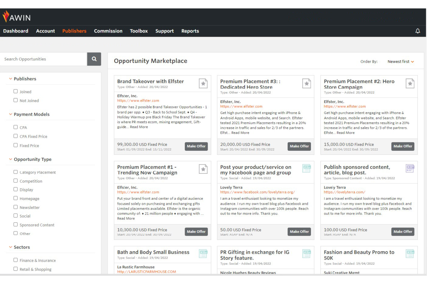Awin screenshot - 10 Best Referral Marketing Software Reviewed In 2026