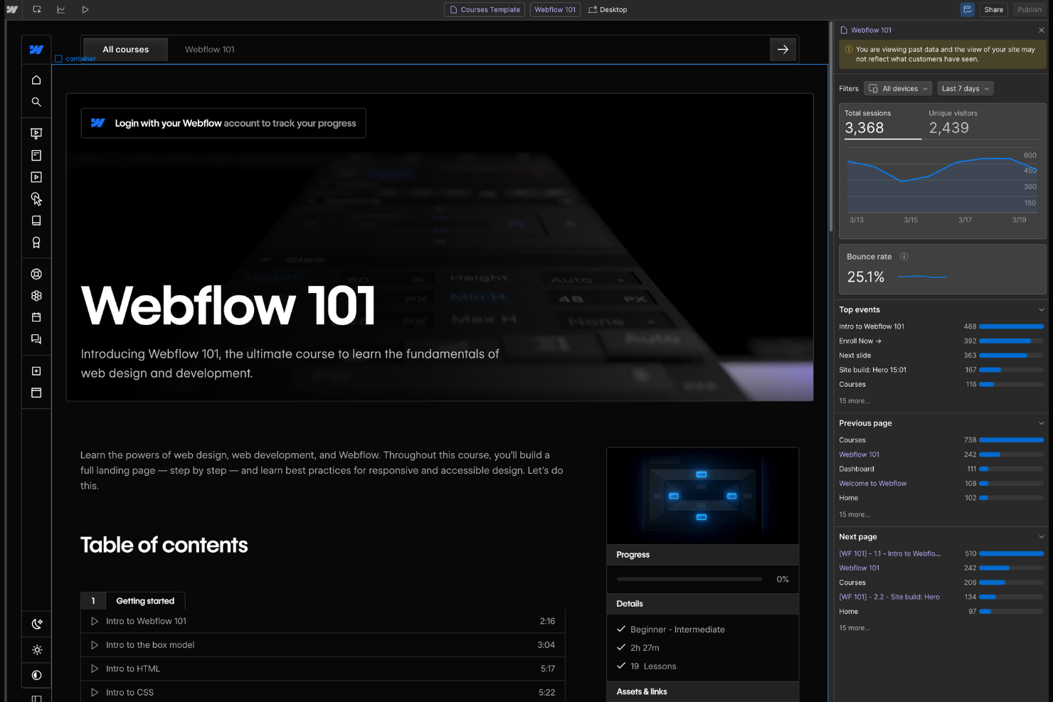Webflow screenshot - 10 Best Web Page Design Software in 2026
