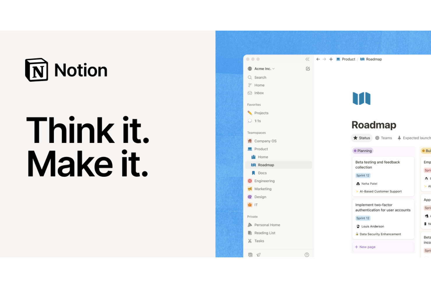 Organizes content, tasks, and team workflows in one workspace.