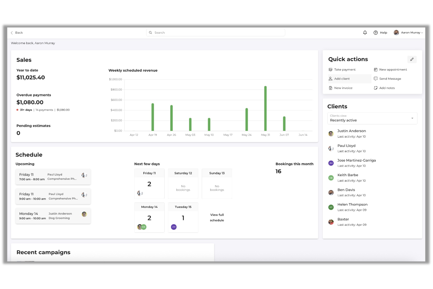 Manages reviews, customer contacts, messages, and online presence for SMBs.