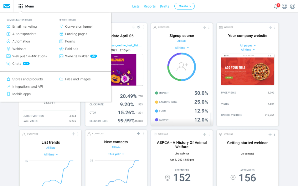 GetResponse is an all-in-one email marketing and automation platform.