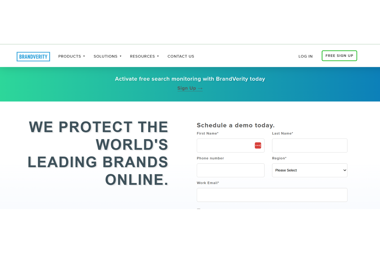 Brandverity helps teams monitor and protect brand compliance online.