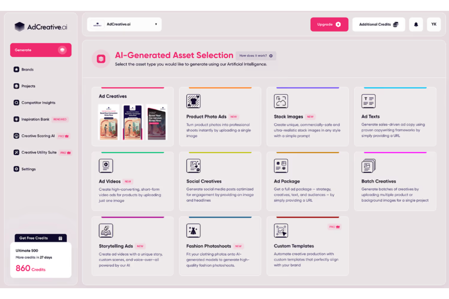 AdCreative.ai uses AI to generate high-converting ads quickly.