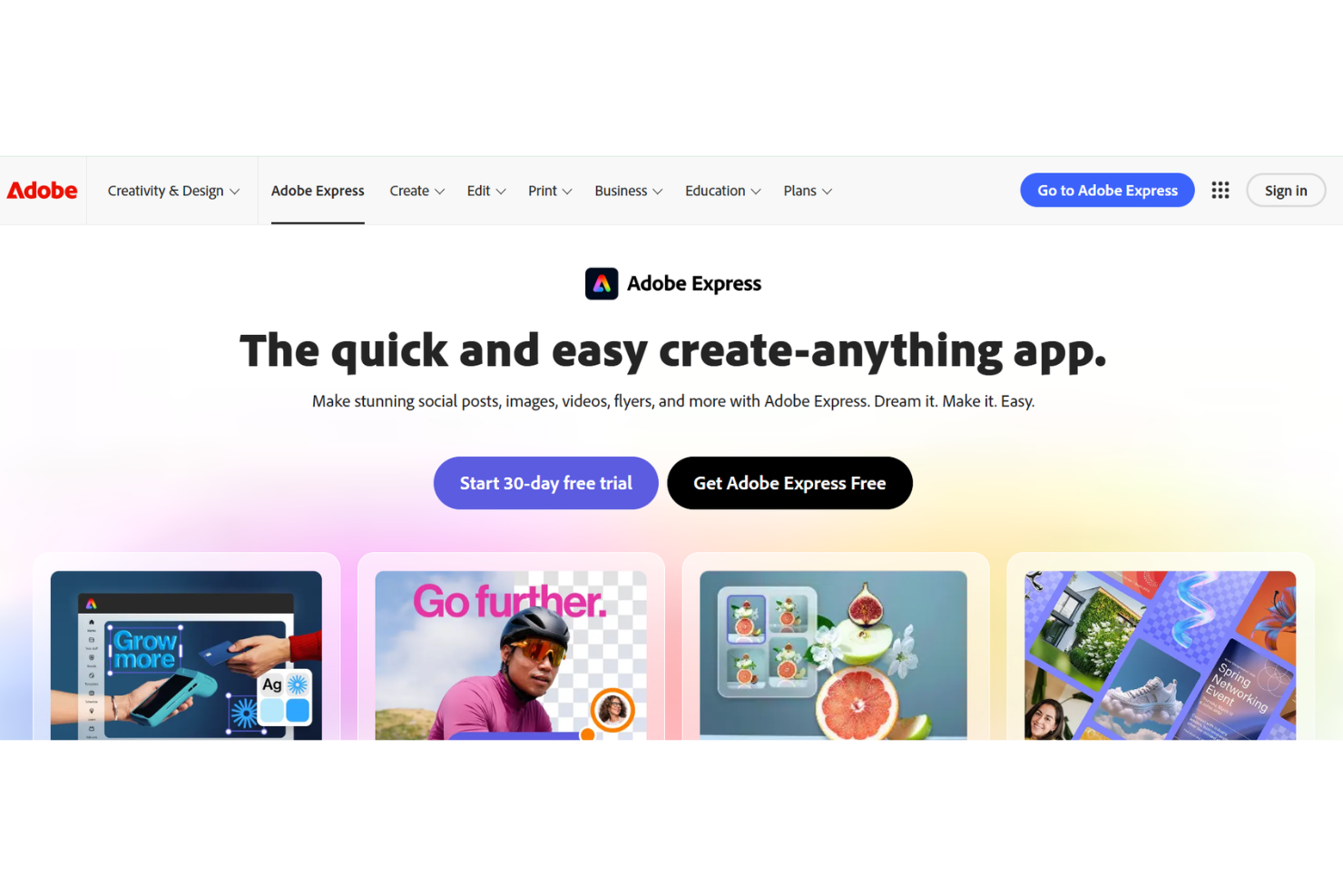 Adobe Express helps teams create and edit videos quickly for marketing.