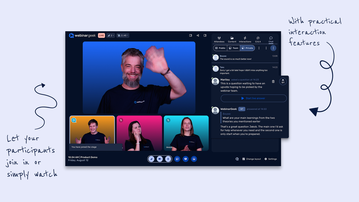 WebinarGeek screenshot - 33 Best Webinar Software Reviewed in 2026