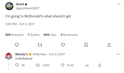 Wendy's Example Screenshot