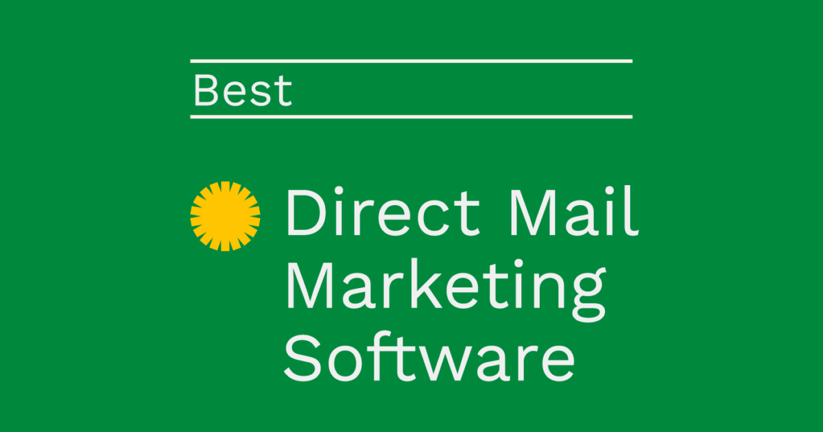 17 Best Direct Mail Marketing Software Reviewed for 2024 - The CMO