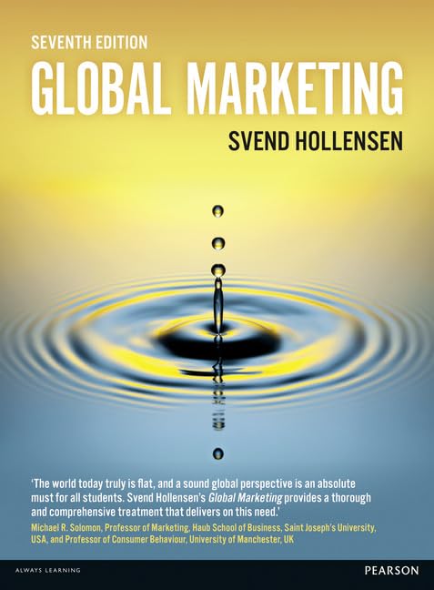 Global Marketing by Svend Hollensen global marketing books