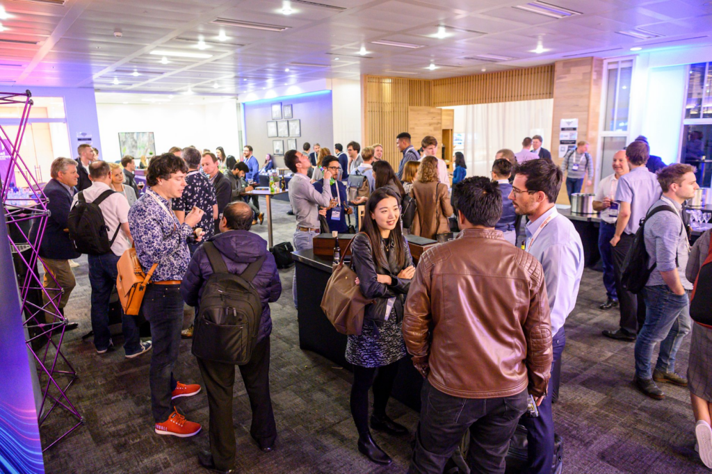 Attendees networking at the Marketing Analytics Summit