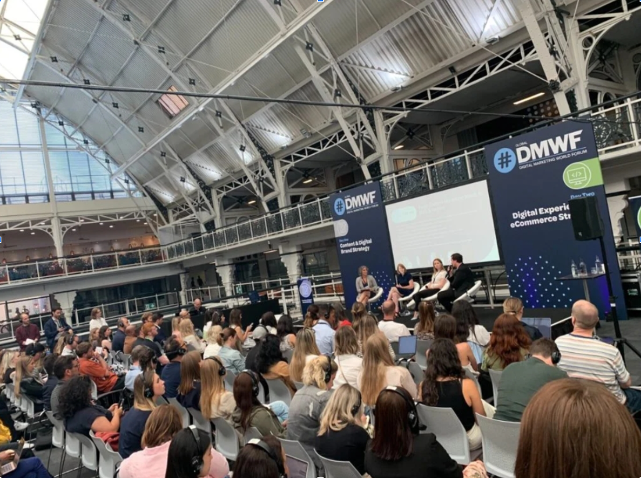 Speakers and attendees at the Digital Marketing World Forum