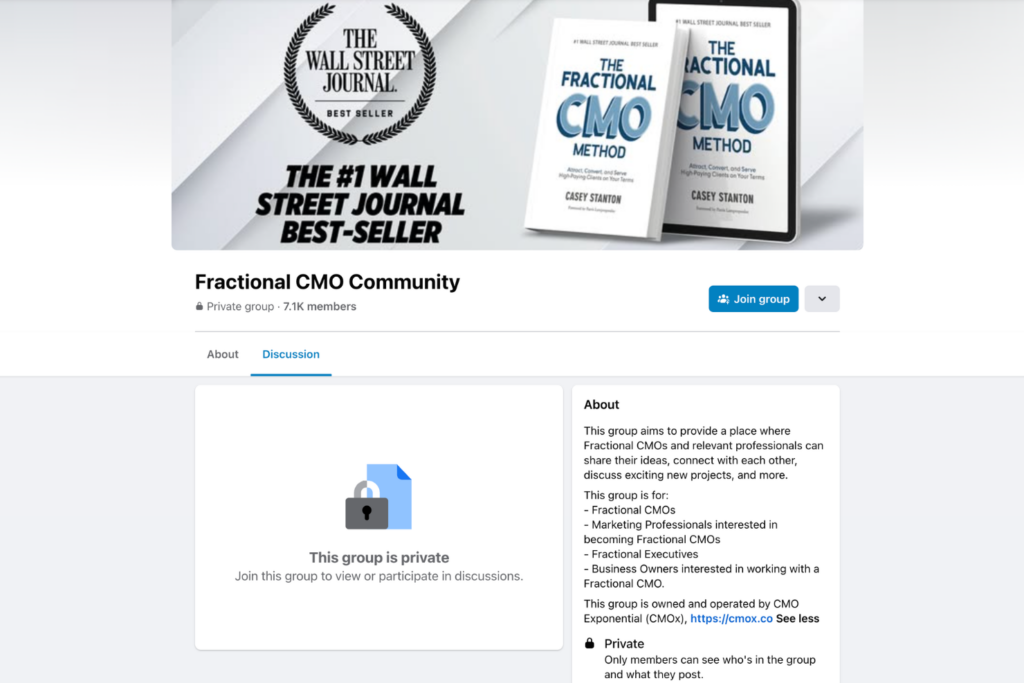 Fractional CMO Community screenshot