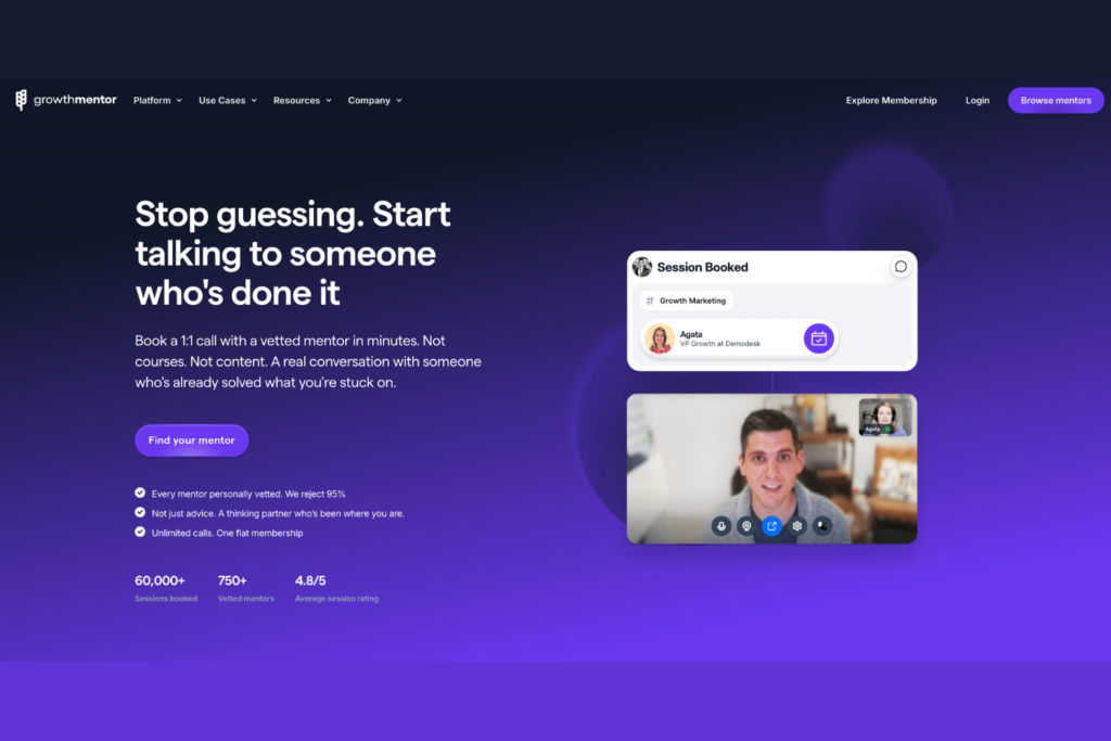 GrowthMentor screenshot