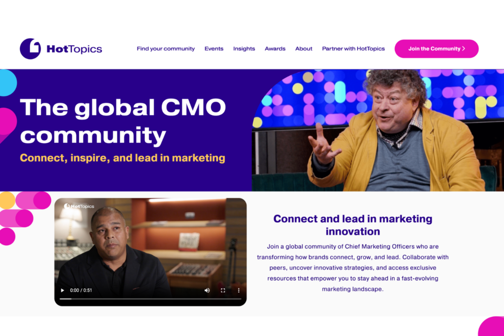 Hot Topics CMO Community screenshot