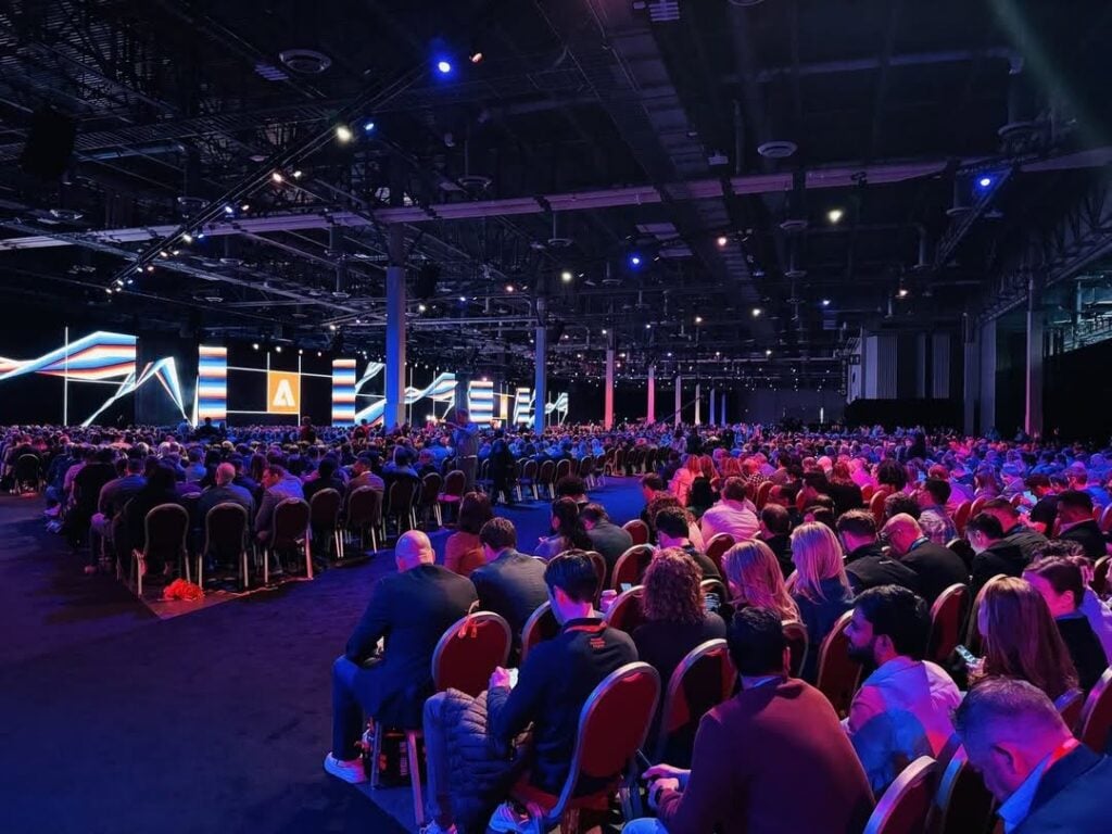 A full audience for the Adobe Summit