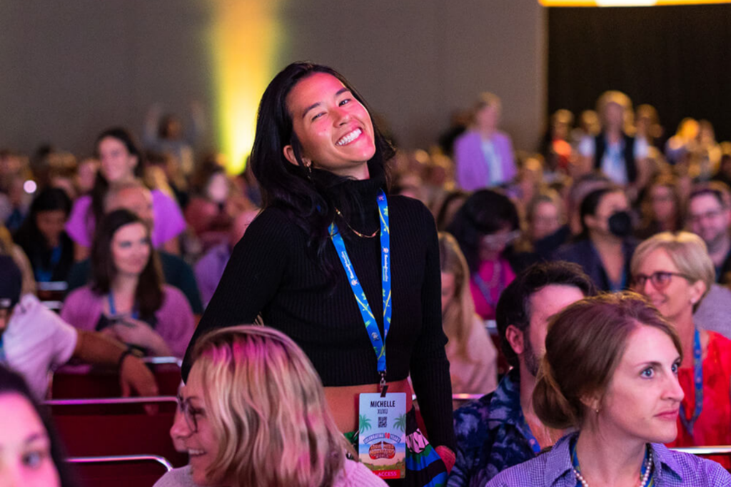 Attendees of the Social Media Marketing World conference