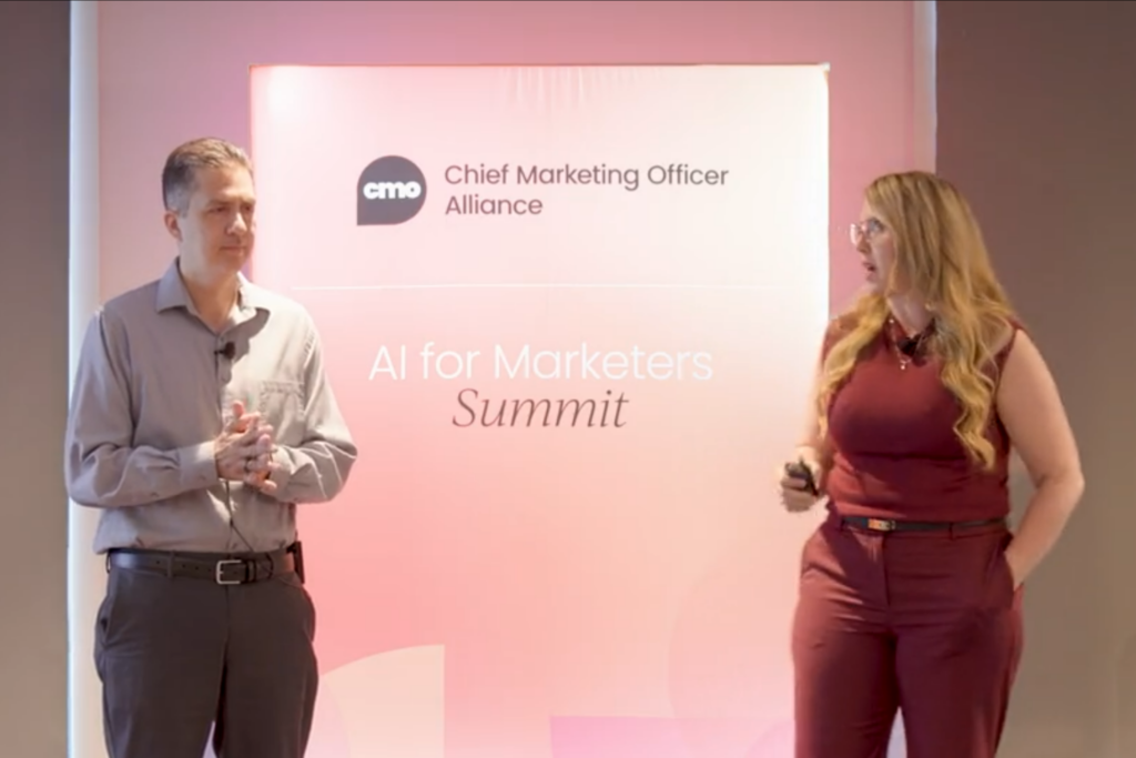 AI for Marketers Summit speakers presenting on AI applications in marketing