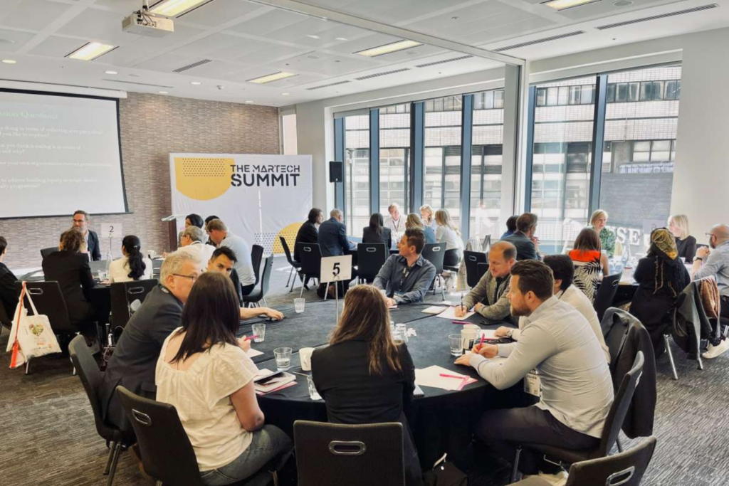 Roundtable discussion at The MarTech Summit 2024 in London, UK
