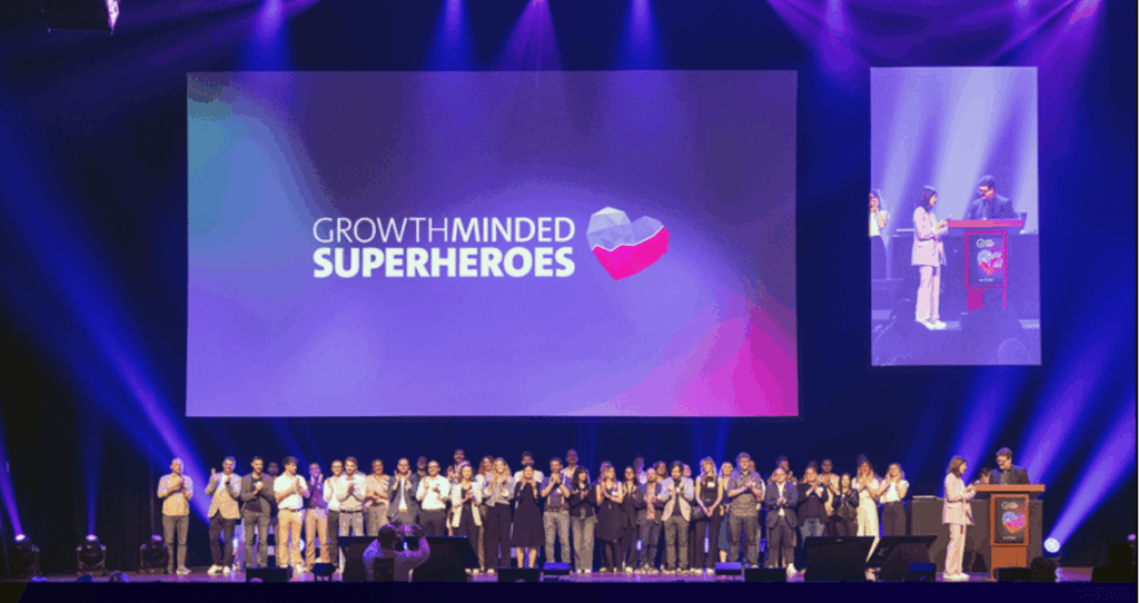 A photo of the attendees and speakers at the Growth-Minded Superheroes Conference