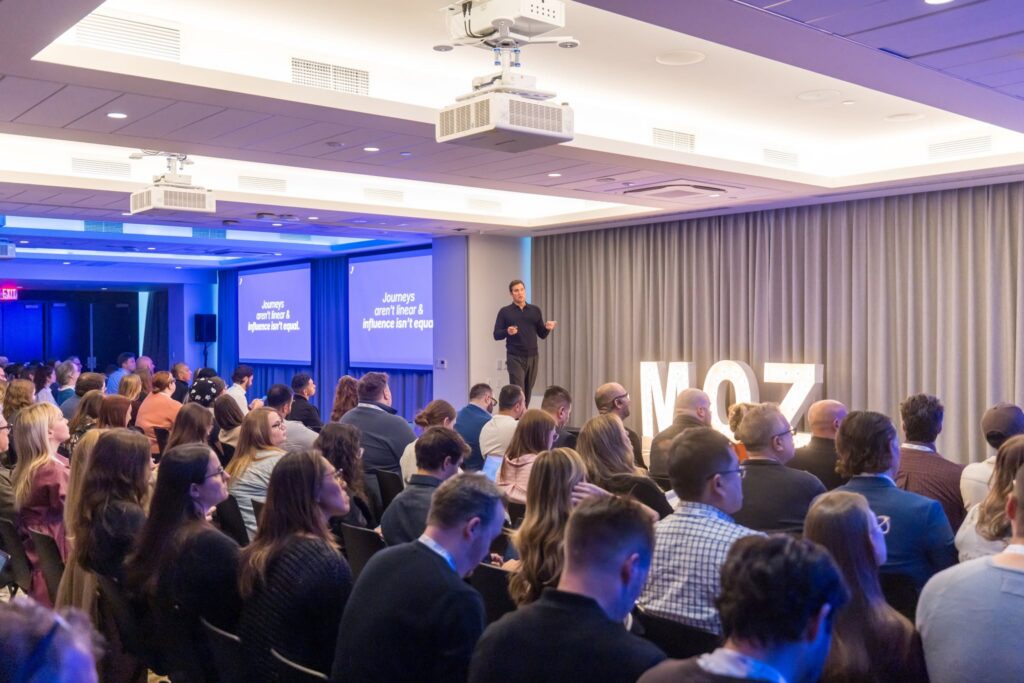 A keynote presentation at the MozCon