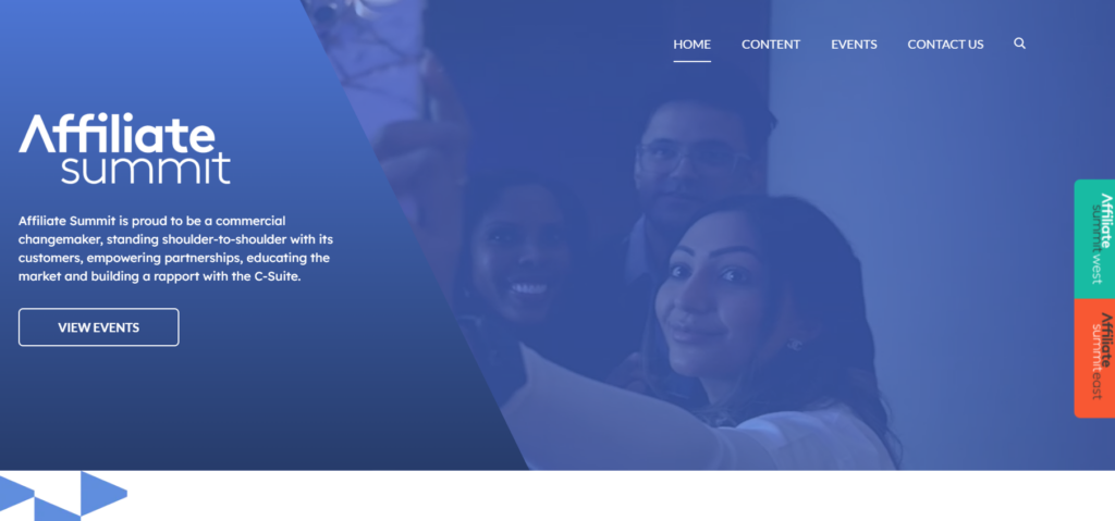 Affiliate Summit website screenshot