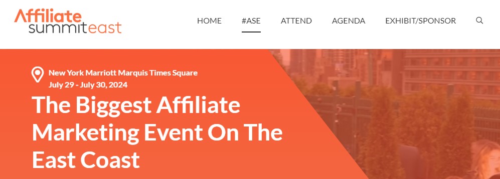 Affiliate Summit East website screenshot
