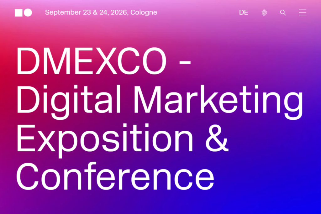 DMEXCO 2026 digital marketing conference event banner