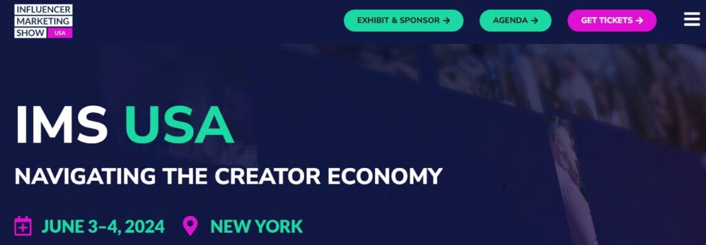Influencer Marketing Show USA website screenshot