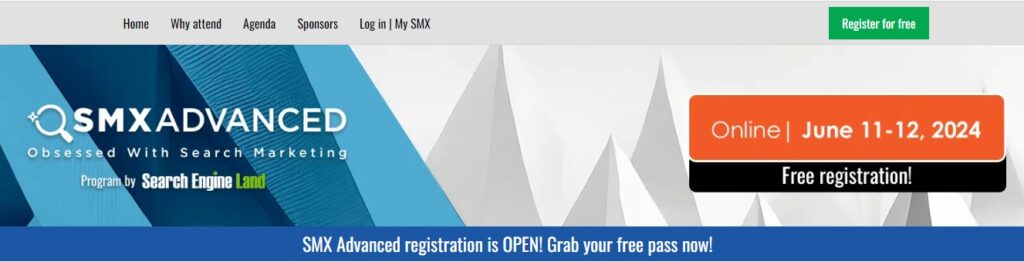 SMX Advanced website screenshot