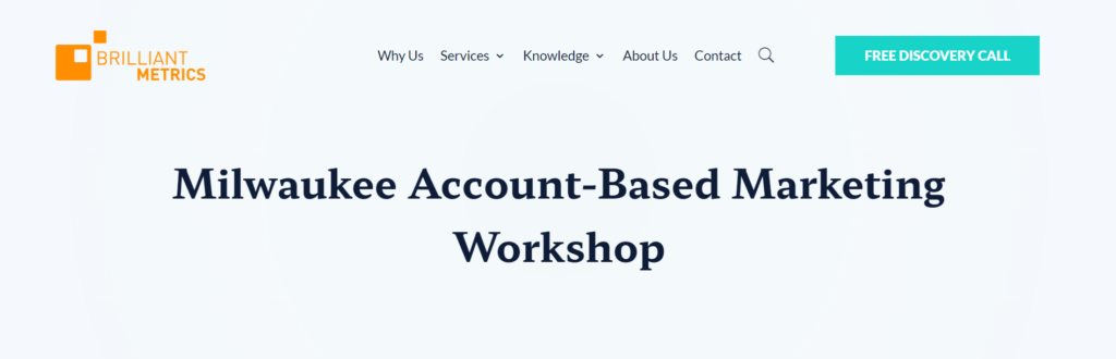 Account-Based Marketing Workshop website screenshot