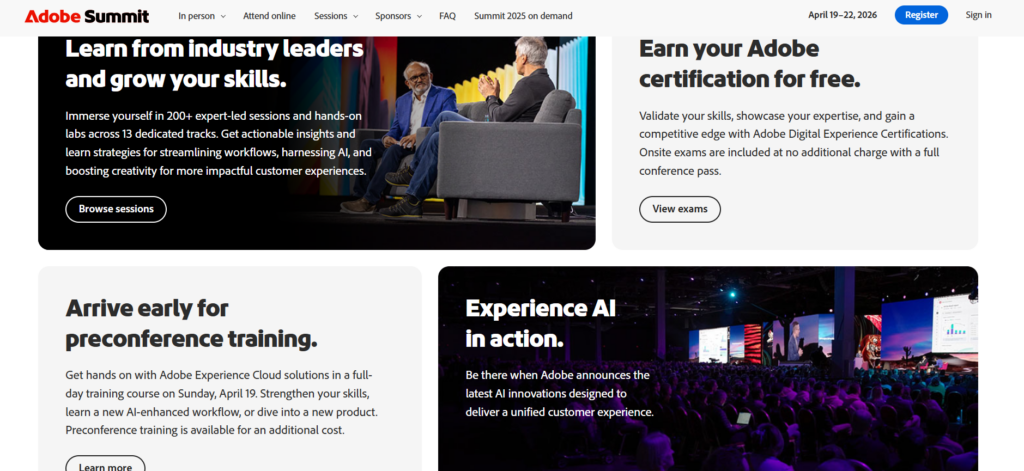 Adobe Summit 2026 digital marketing and experience conference
